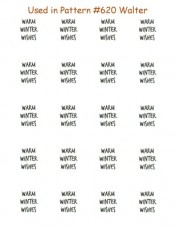 S105 - Warm Winter Wishes Saying S105 - Warm Winter Wishes Saying